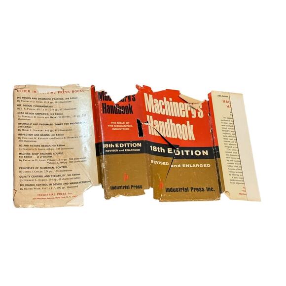 Machinery's Handbook 18th Edition Industrial Press 1968 Mechanical Engineer READ - Picture 9 of 10